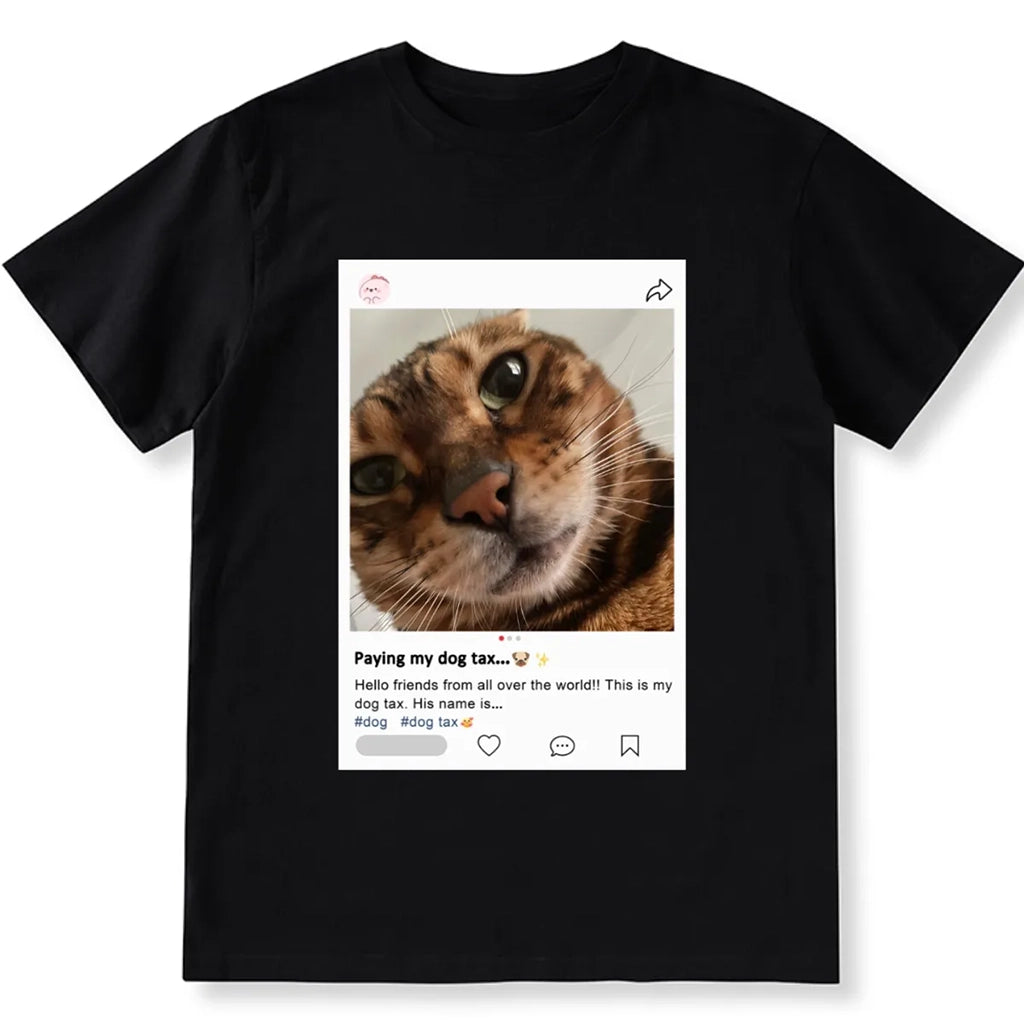 Paying My Dog/Cat Tax - Personalized Custom Unisex T-shirt