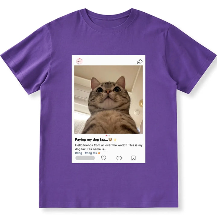 Paying My Dog/Cat Tax - Personalized Custom Unisex T-shirt