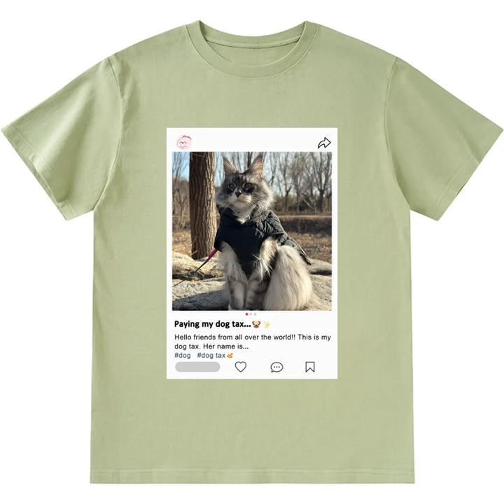 Paying My Dog/Cat Tax - Personalized Custom Unisex T-shirt