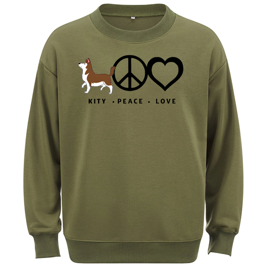 Peace Love Dog - Personalized Custom Sweatshirt