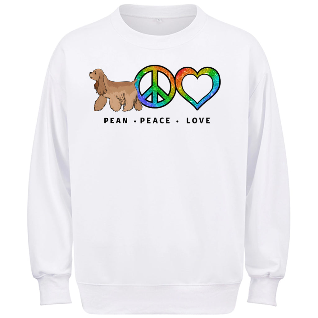 Peace Love Dog - Personalized Custom Sweatshirt