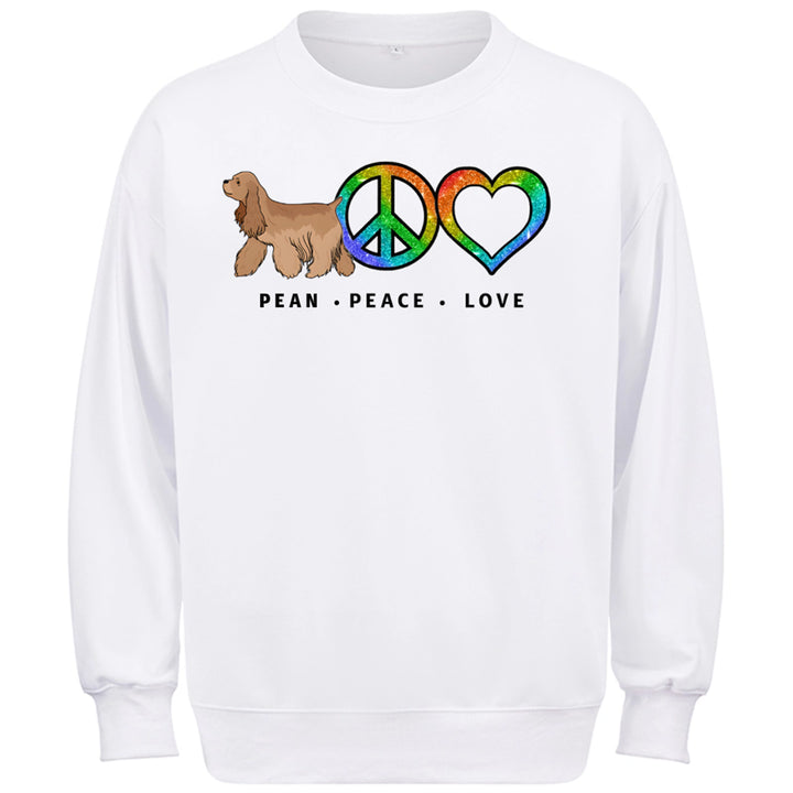 Peace Love Dog - Personalized Custom Sweatshirt