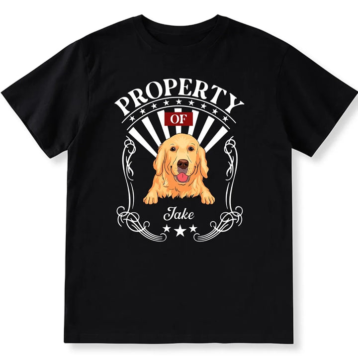 Property Of Human Dog - Personalized Custom Unisex T-shirt