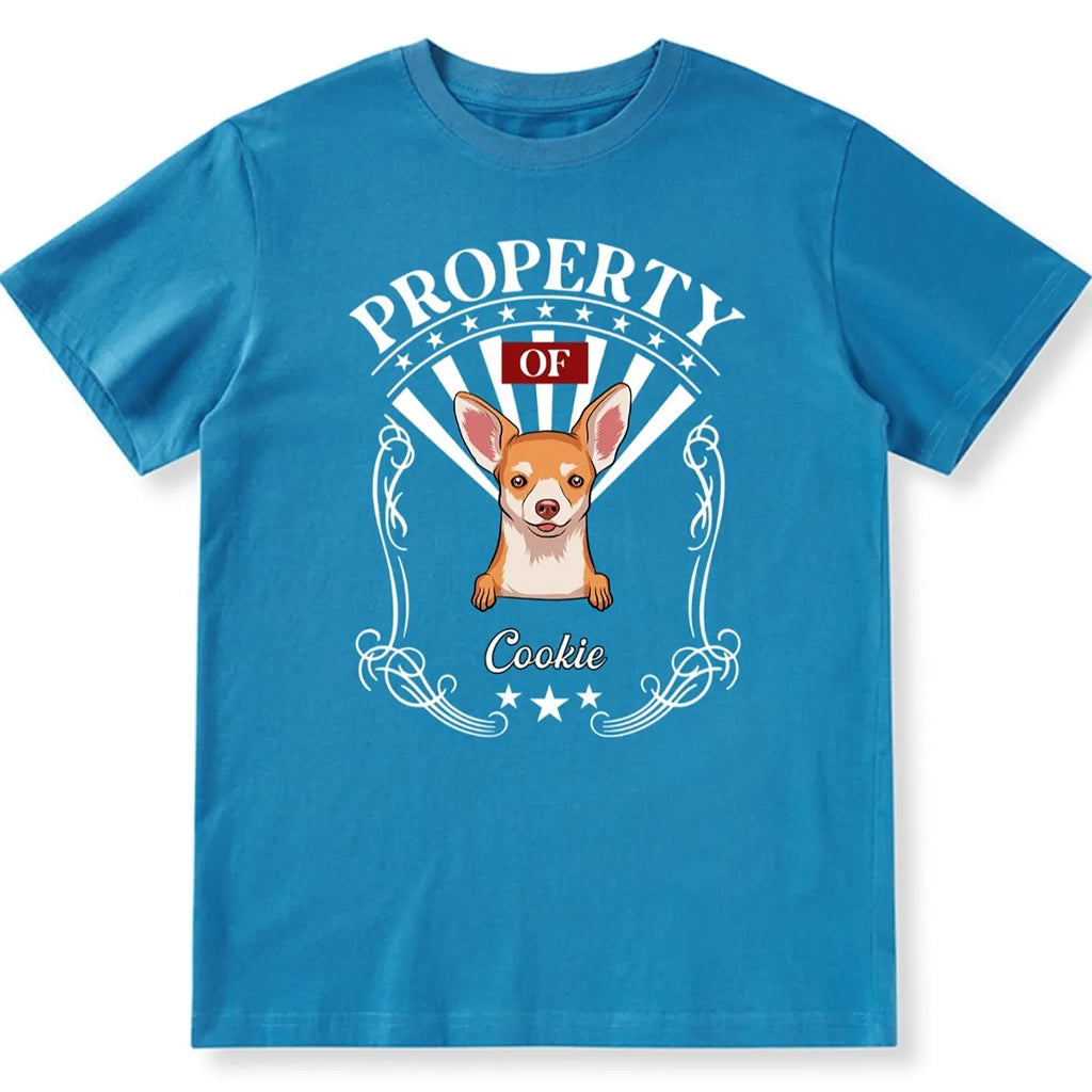 Property Of Human Dog - Personalized Custom Unisex T-shirt