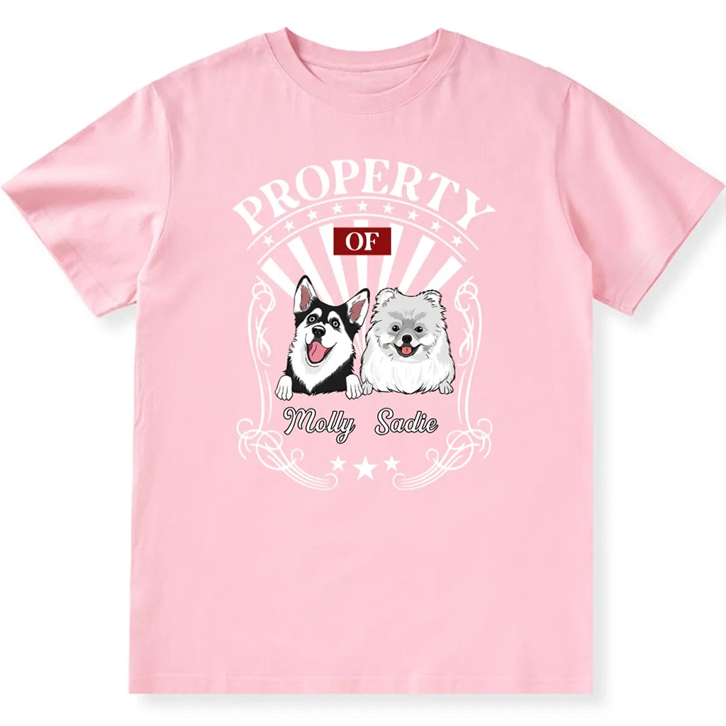 Property Of Human Dog - Personalized Custom Unisex T-shirt