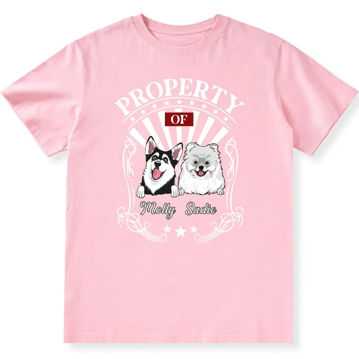 Property Of Human Dog - Personalized Custom Unisex T-shirt