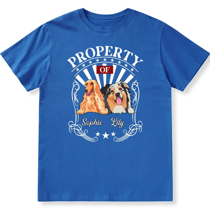 Property Of Human Dog - Personalized Custom Unisex T-shirt