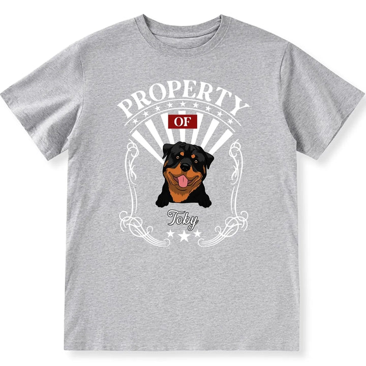 Property Of Human Dog - Personalized Custom Unisex T-shirt