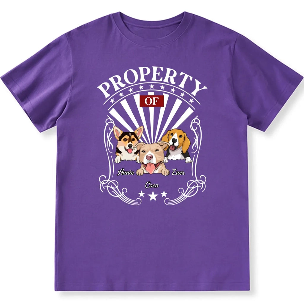 Property Of Human Dog - Personalized Custom Unisex T-shirt