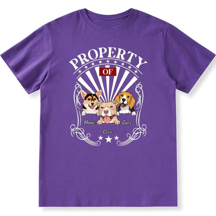 Property Of Human Dog - Personalized Custom Unisex T-shirt