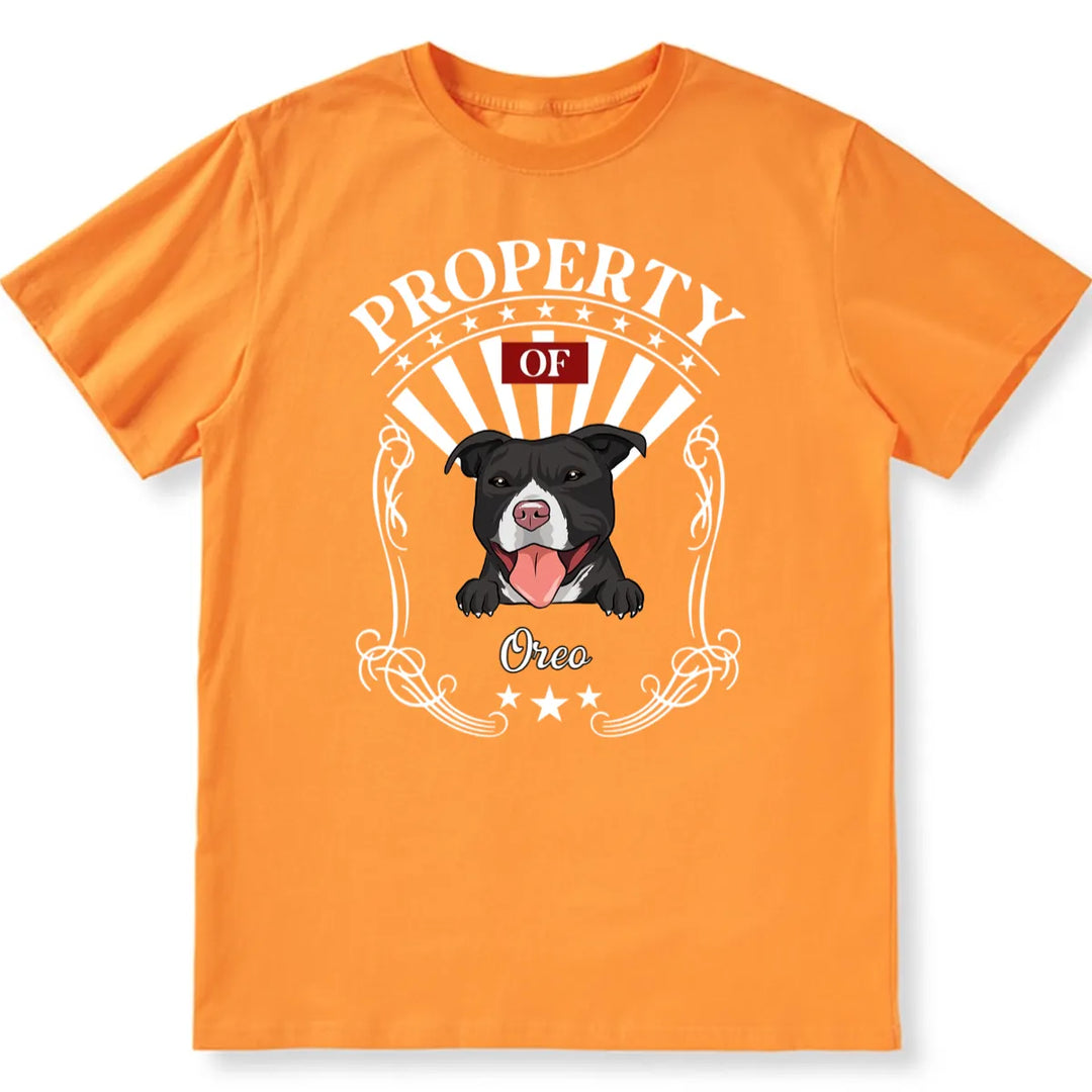 Property Of Human Dog - Personalized Custom Unisex T-shirt