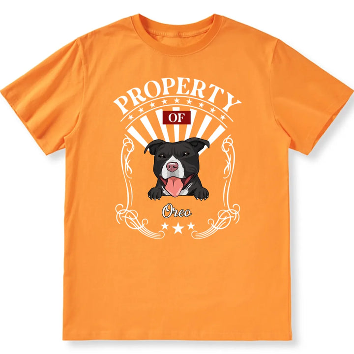 Property Of Human Dog - Personalized Custom Unisex T-shirt