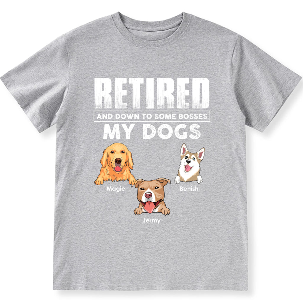 Retired Down To One Boss - Personalized Custom Unisex T-shirt