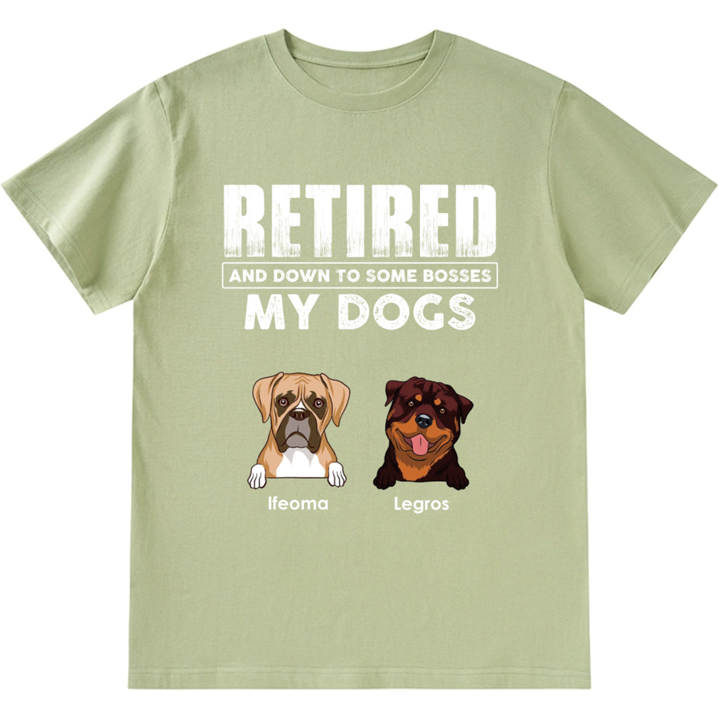 Retired Down To One Boss - Personalized Custom Unisex T-shirt