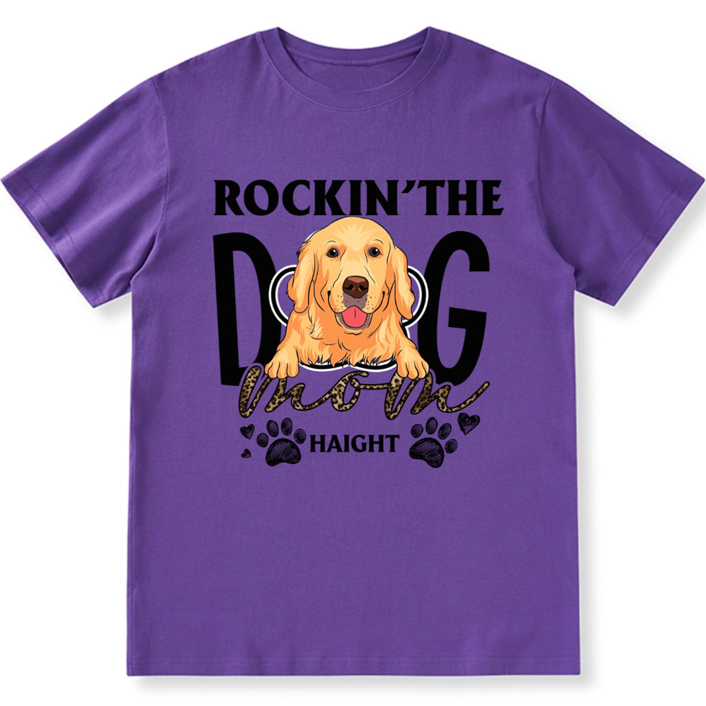 Rockin' Dog Mom - Personalized Custom Unisex T-Shirt