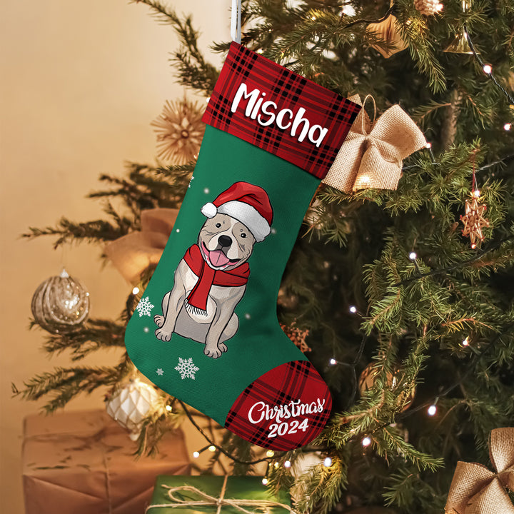 Sending You Dog And Kisses This Christmas - Personalized Christmas Stocking Dogs