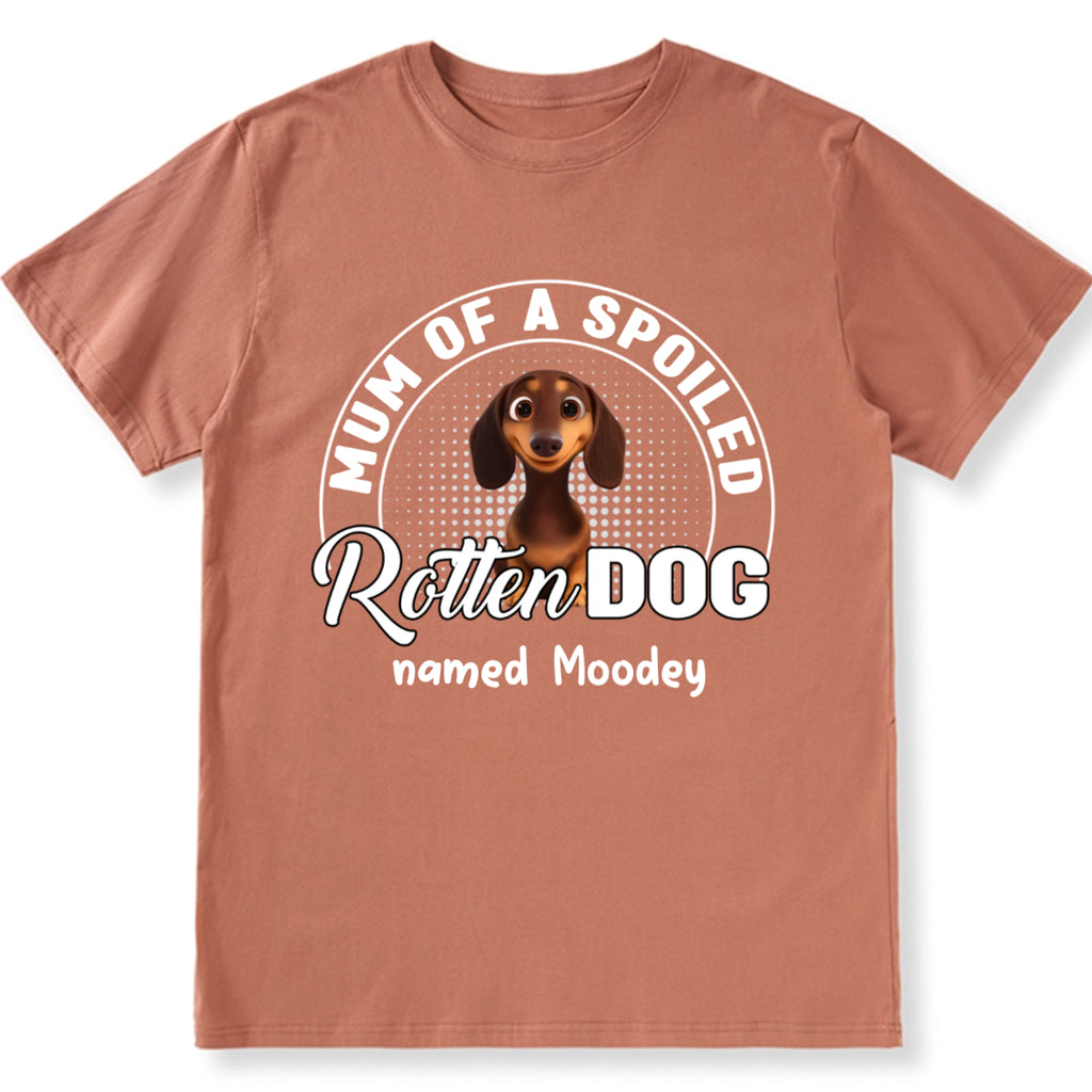 Spoiled Rotten Dog Chibi Cartoon - Personalized Custom Unisex T-Shirt