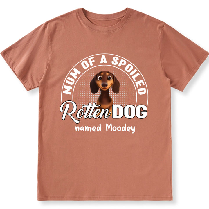 Spoiled Rotten Dog Chibi Cartoon - Personalized Custom Unisex T-Shirt