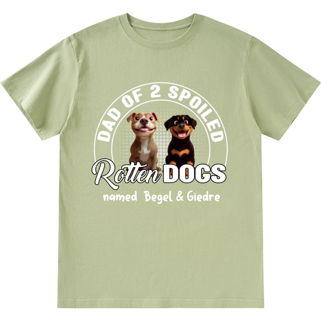 Spoiled Rotten Dog Chibi Cartoon - Personalized Custom Unisex T-Shirt