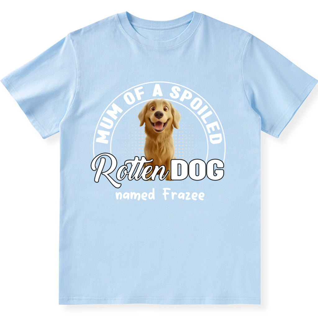 Spoiled Rotten Dog Chibi Cartoon - Personalized Custom Unisex T-Shirt