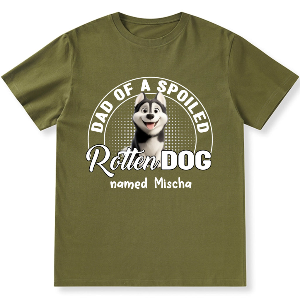 Spoiled Rotten Dog Chibi Cartoon - Personalized Custom Unisex T-Shirt