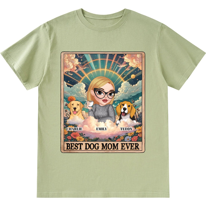 Tarot Dog Mom - Personalized Custom Unisex T-shirt