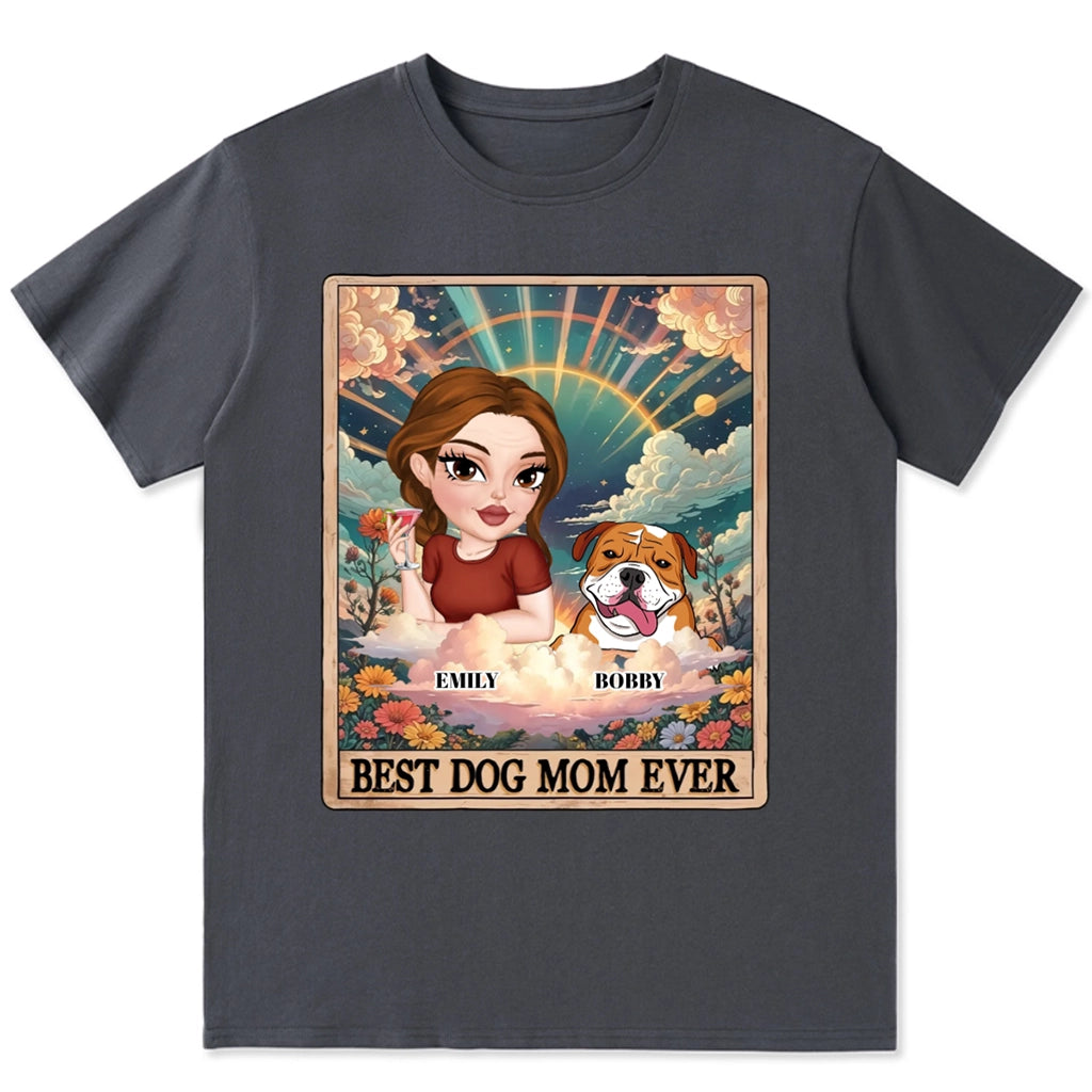 Tarot Dog Mom - Personalized Custom Unisex T-shirt