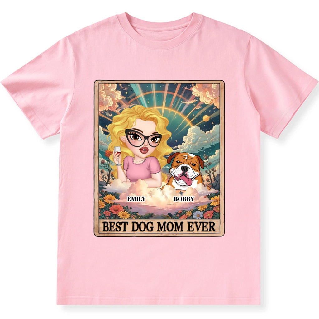 Tarot Dog Mom - Personalized Custom Unisex T-shirt