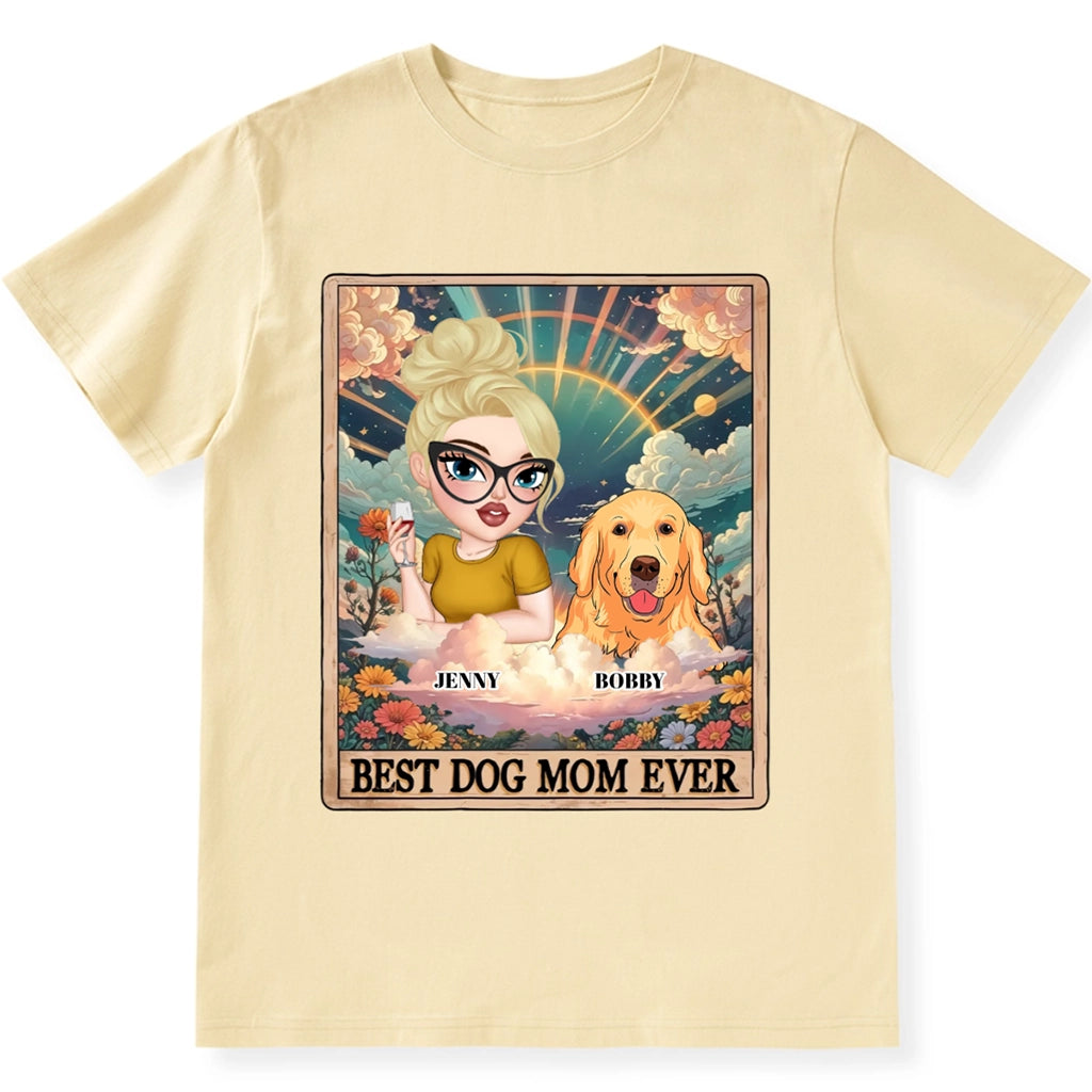 Tarot Dog Mom - Personalized Custom Unisex T-shirt