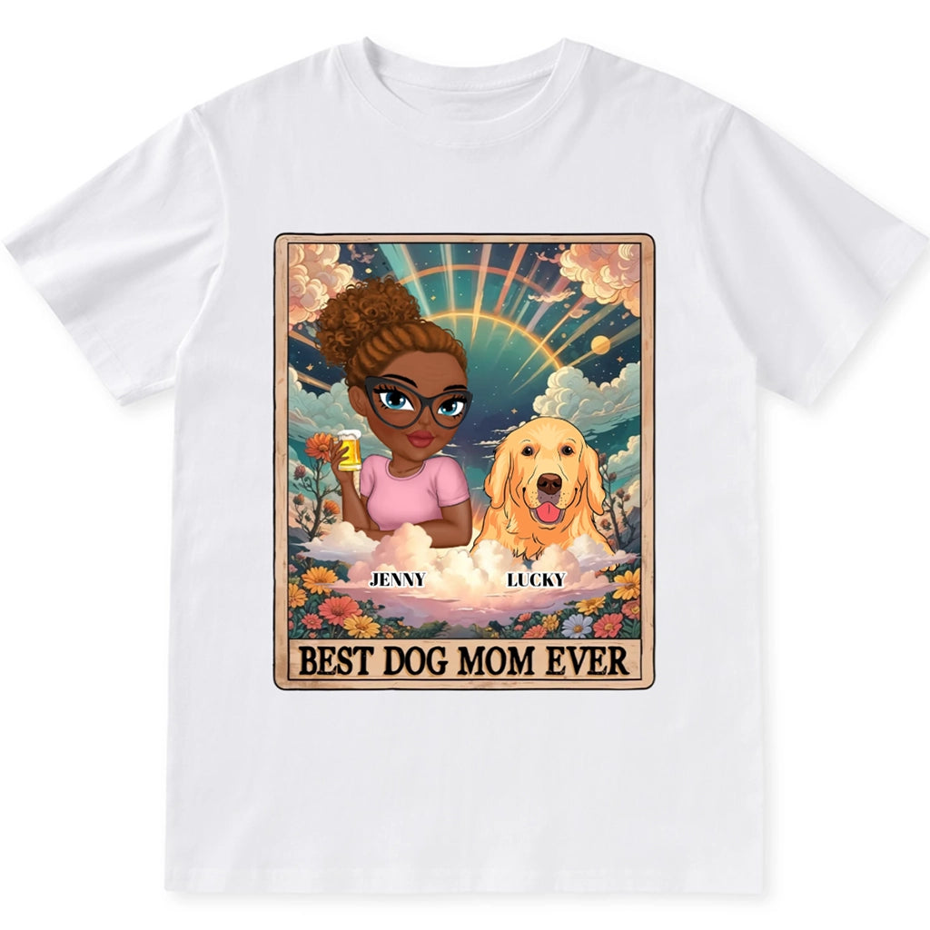 Tarot Dog Mom - Personalized Custom Unisex T-shirt