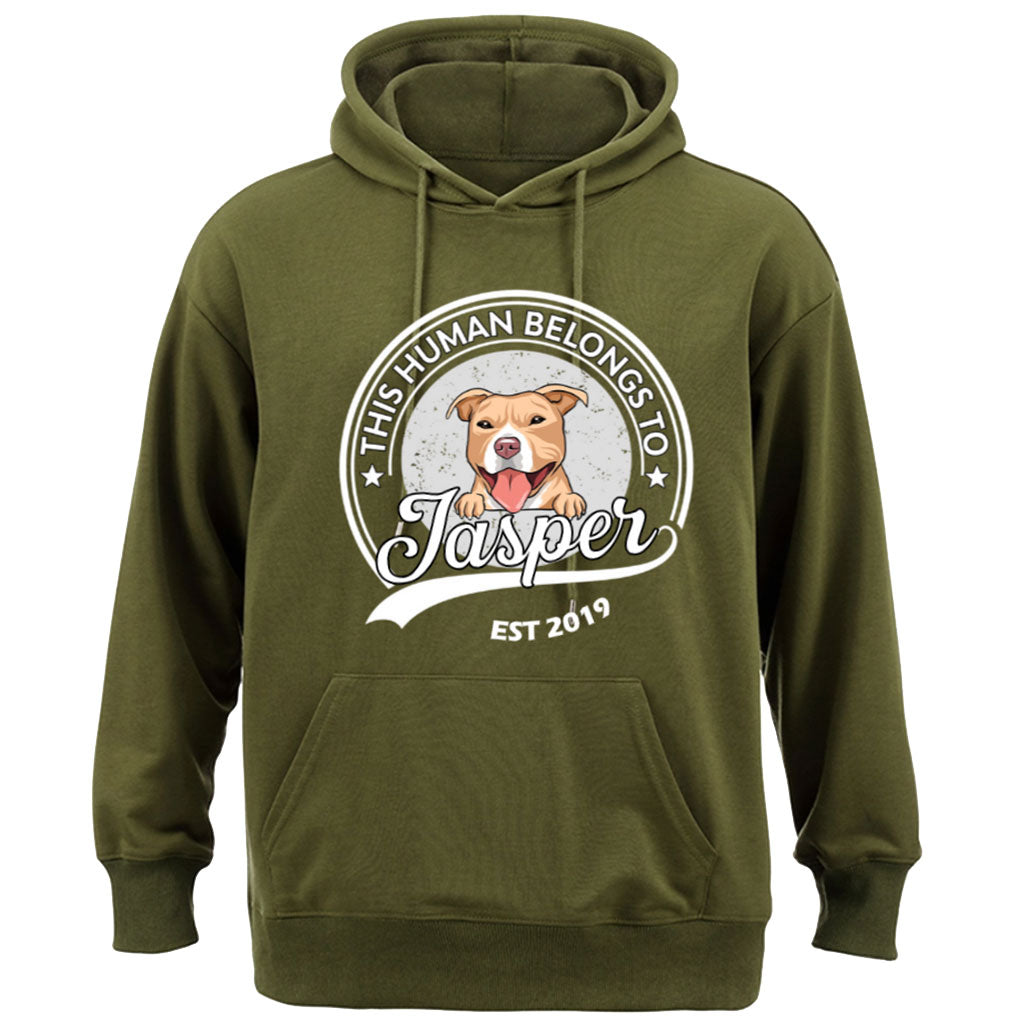 This Human Belongs To - Personalized Custom Hoodie