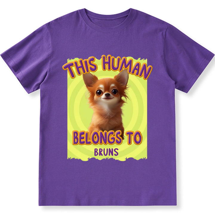 This Human Belongs To Us Cartoon - Personalized Custom Unisex T-Shirt