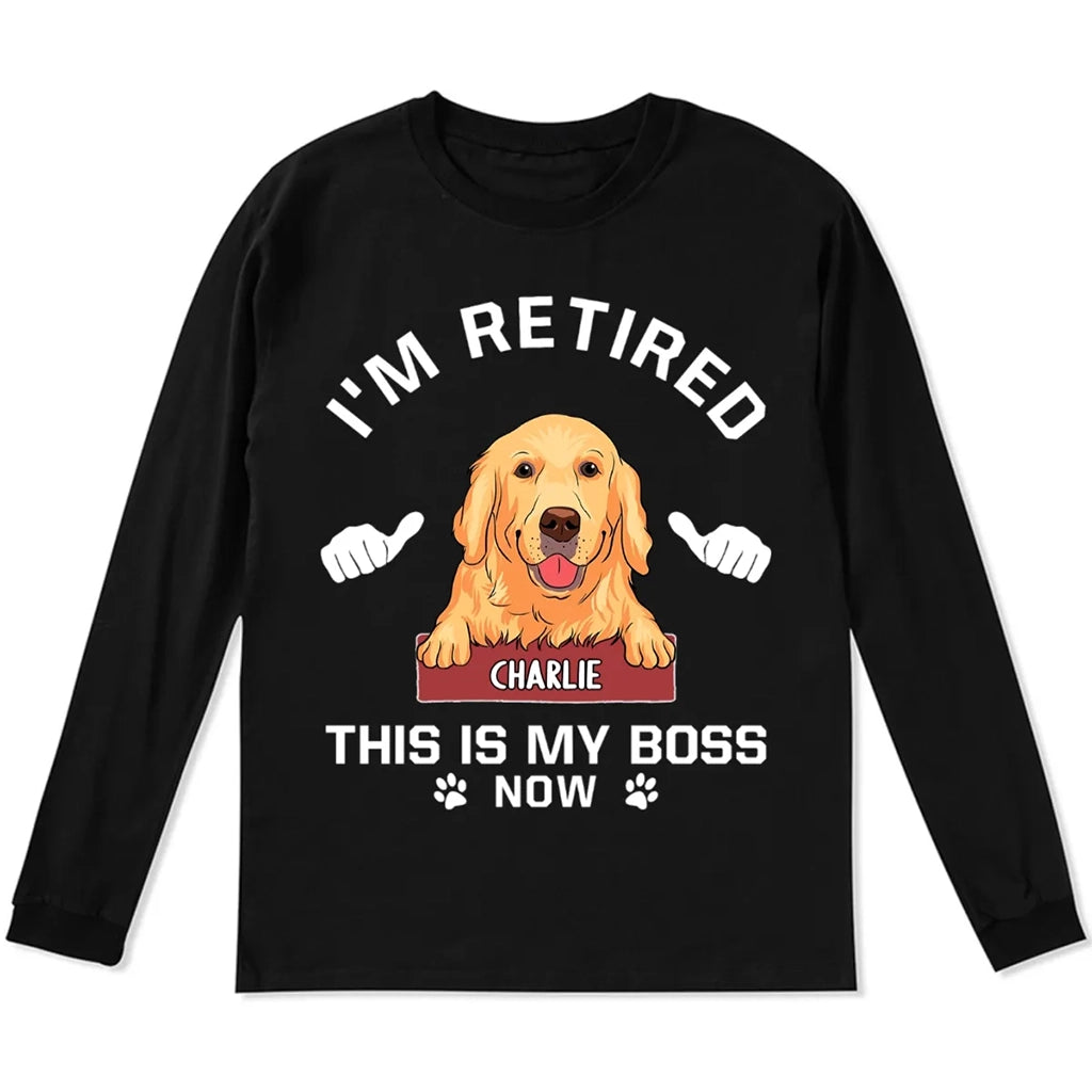 This Is My Boss - Personalized Custom Long Sleeve T-shirt