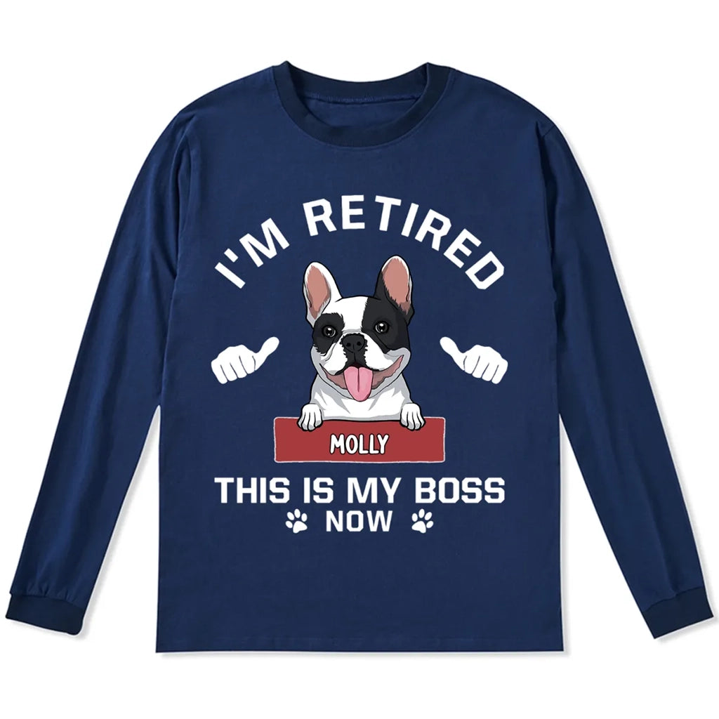 This Is My Boss - Personalized Custom Long Sleeve T-shirt