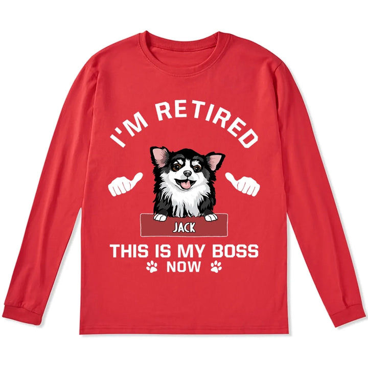 This Is My Boss - Personalized Custom Long Sleeve T-shirt