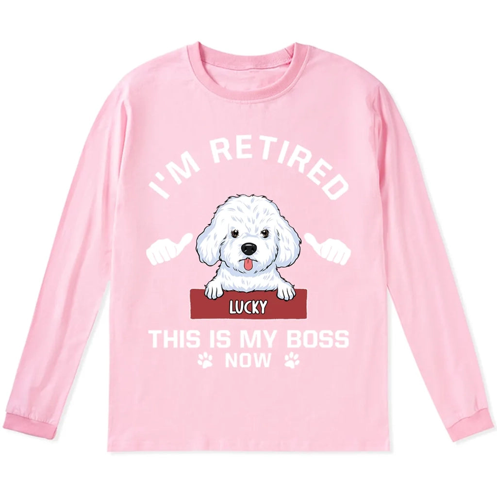 This Is My Boss - Personalized Custom Long Sleeve T-shirt