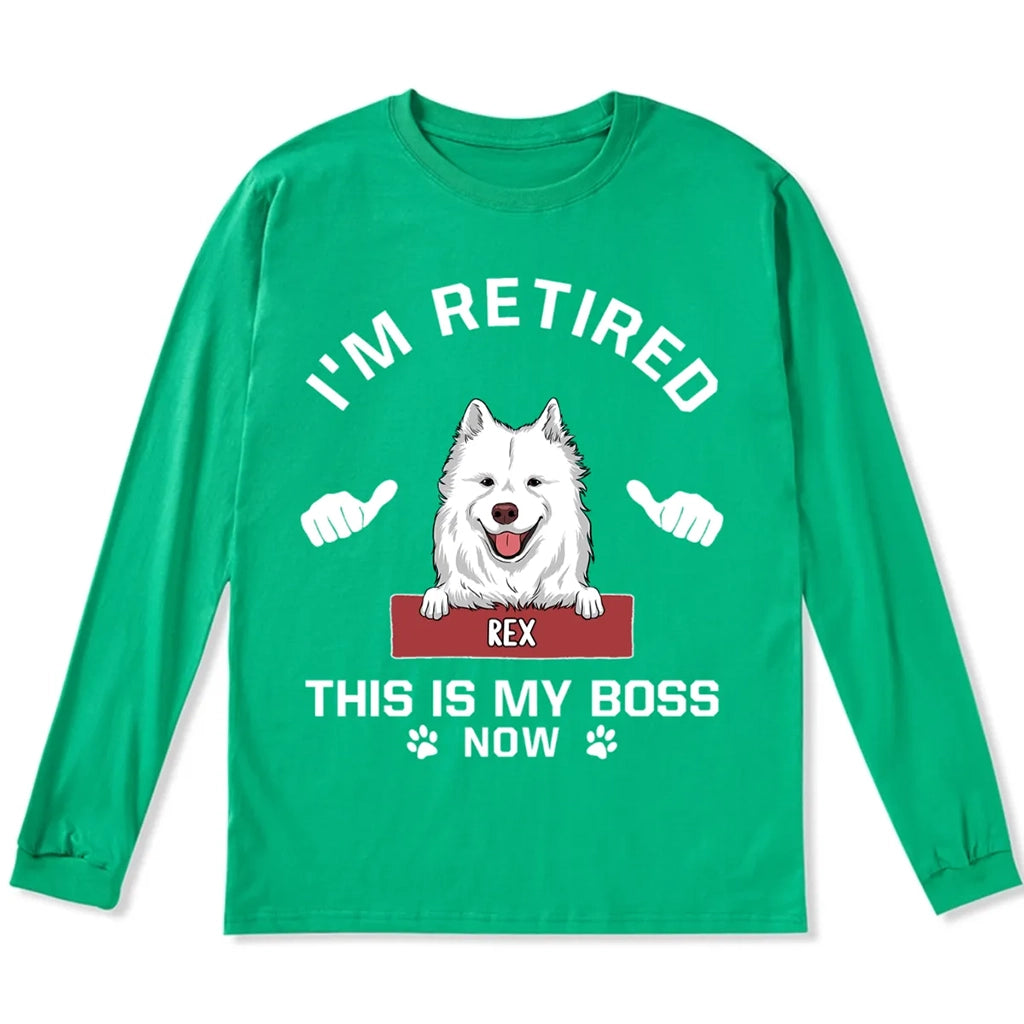 This Is My Boss - Personalized Custom Long Sleeve T-shirt