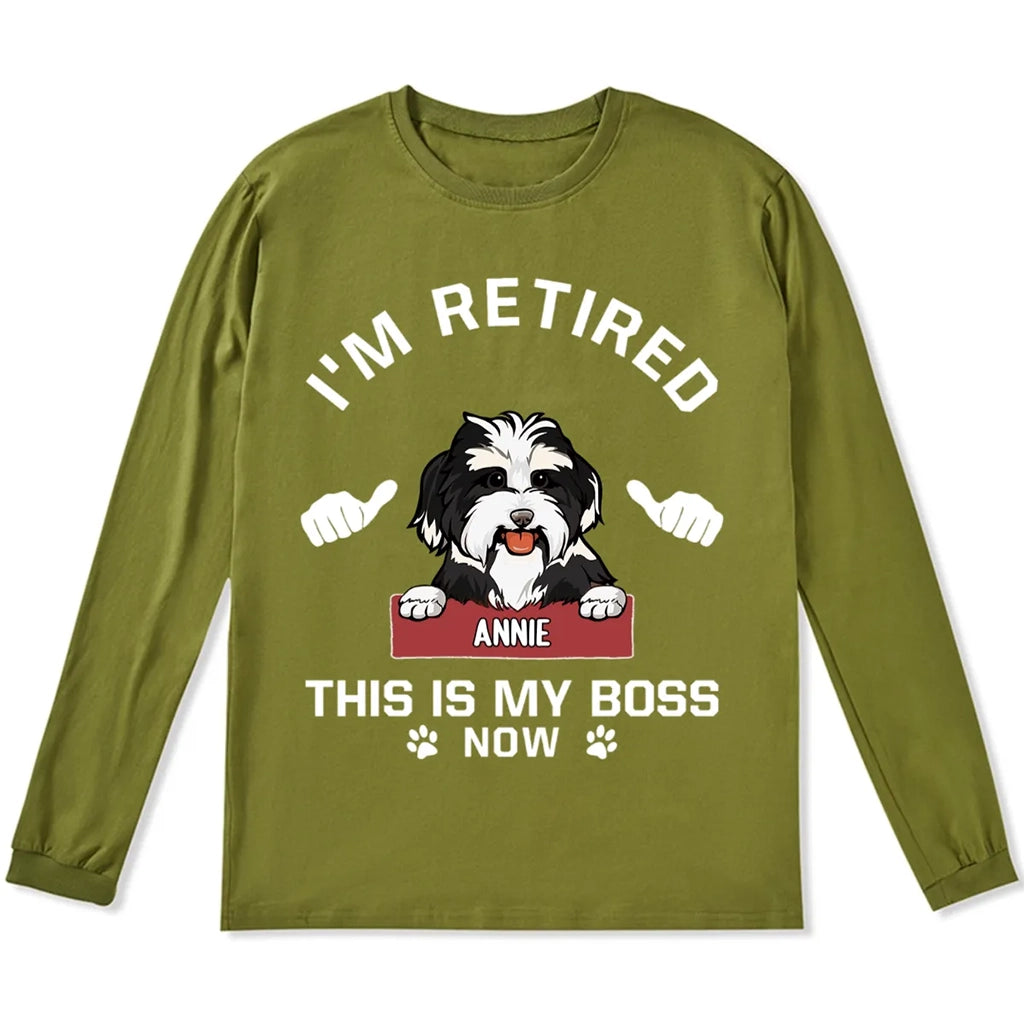 This Is My Boss - Personalized Custom Long Sleeve T-shirt