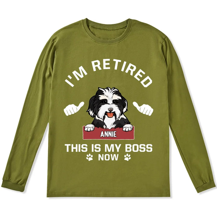 This Is My Boss - Personalized Custom Long Sleeve T-shirt