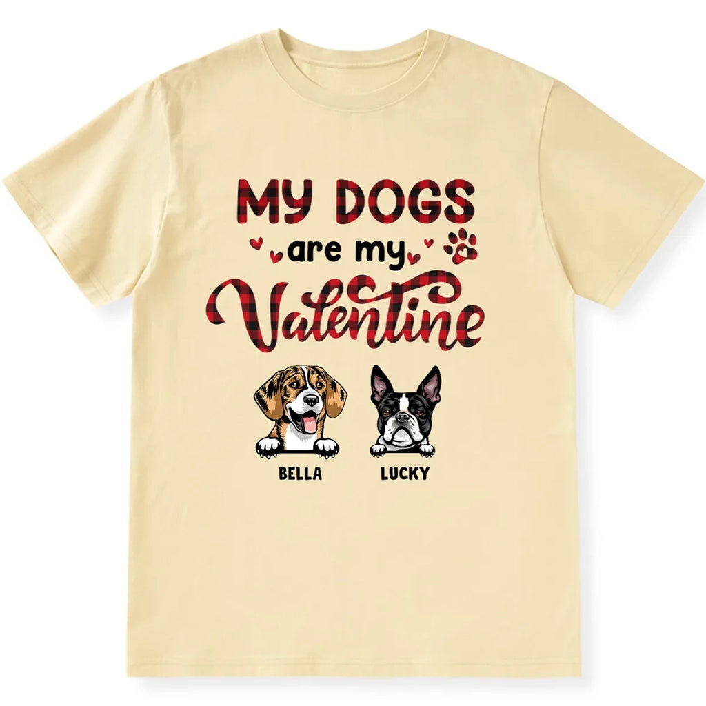 Valentine Dogs - Personalized Custom Unisex T-shirt