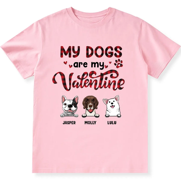 Valentine Dogs - Personalized Custom Unisex T-shirt