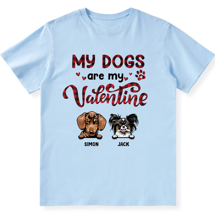 Valentine Dogs - Personalized Custom Unisex T-shirt