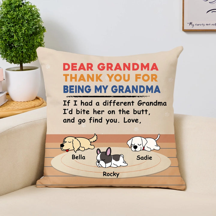 Bite The Butt - Personalized Custom Throw Pillow