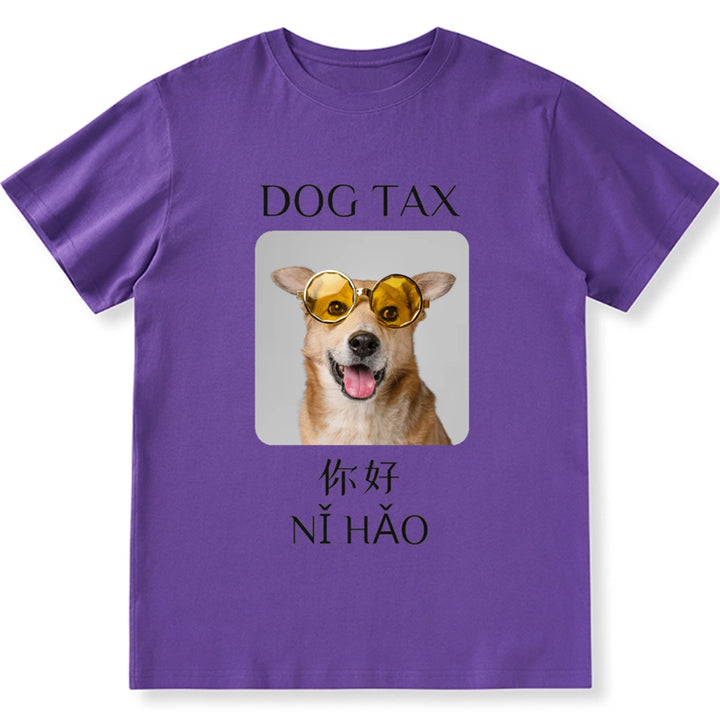 Cat Tax Dog Tax- Personalized Custom Photo Unisex T-shirt