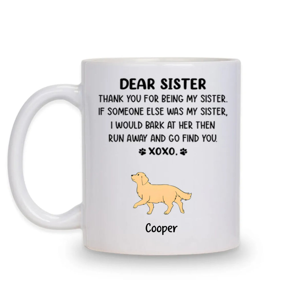 Dear Mom Xoxo - Personalized Custom Coffee Mug