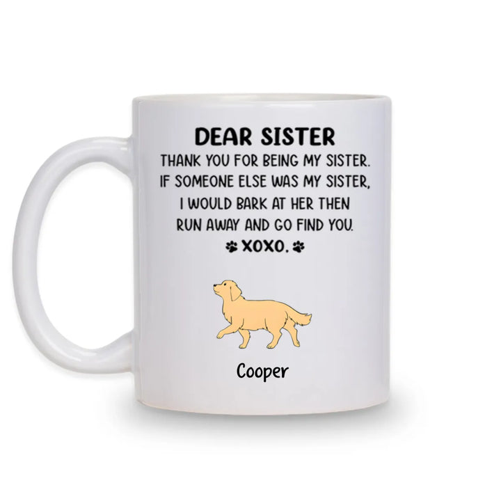 Dear Mom Xoxo - Personalized Custom Coffee Mug