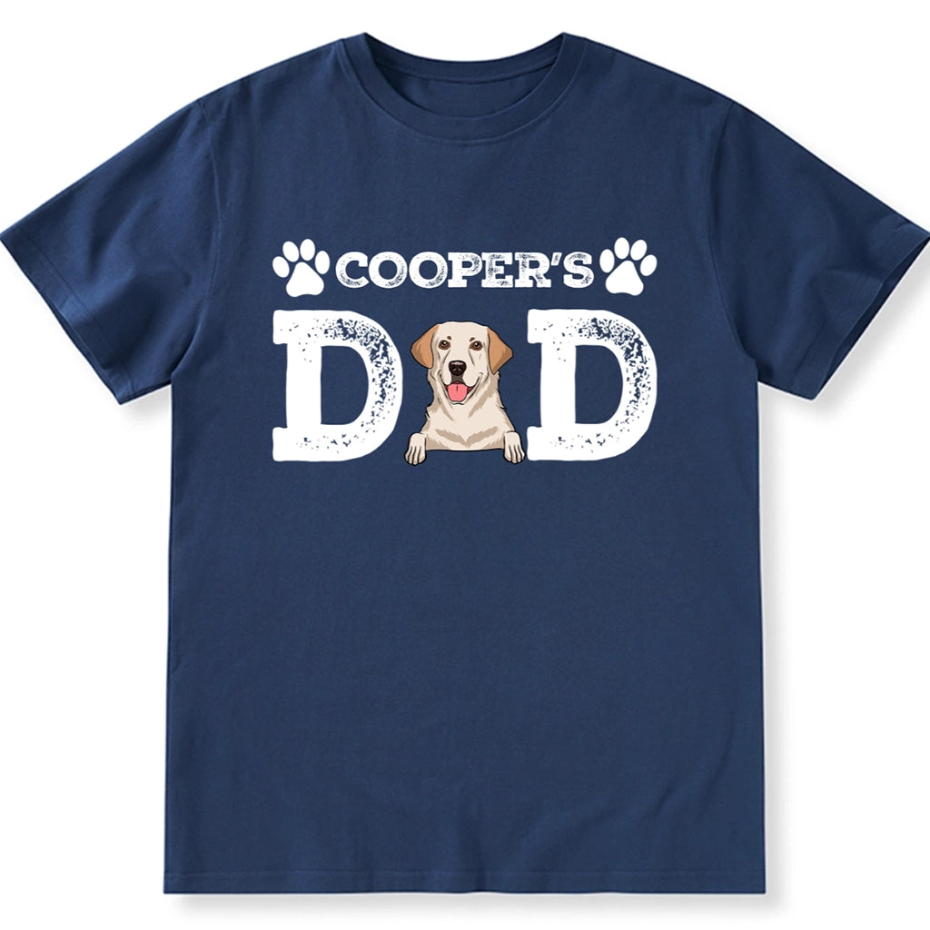 Distressed Dog Dad Dog MOM - Personalized Custom Unisex T-shirt