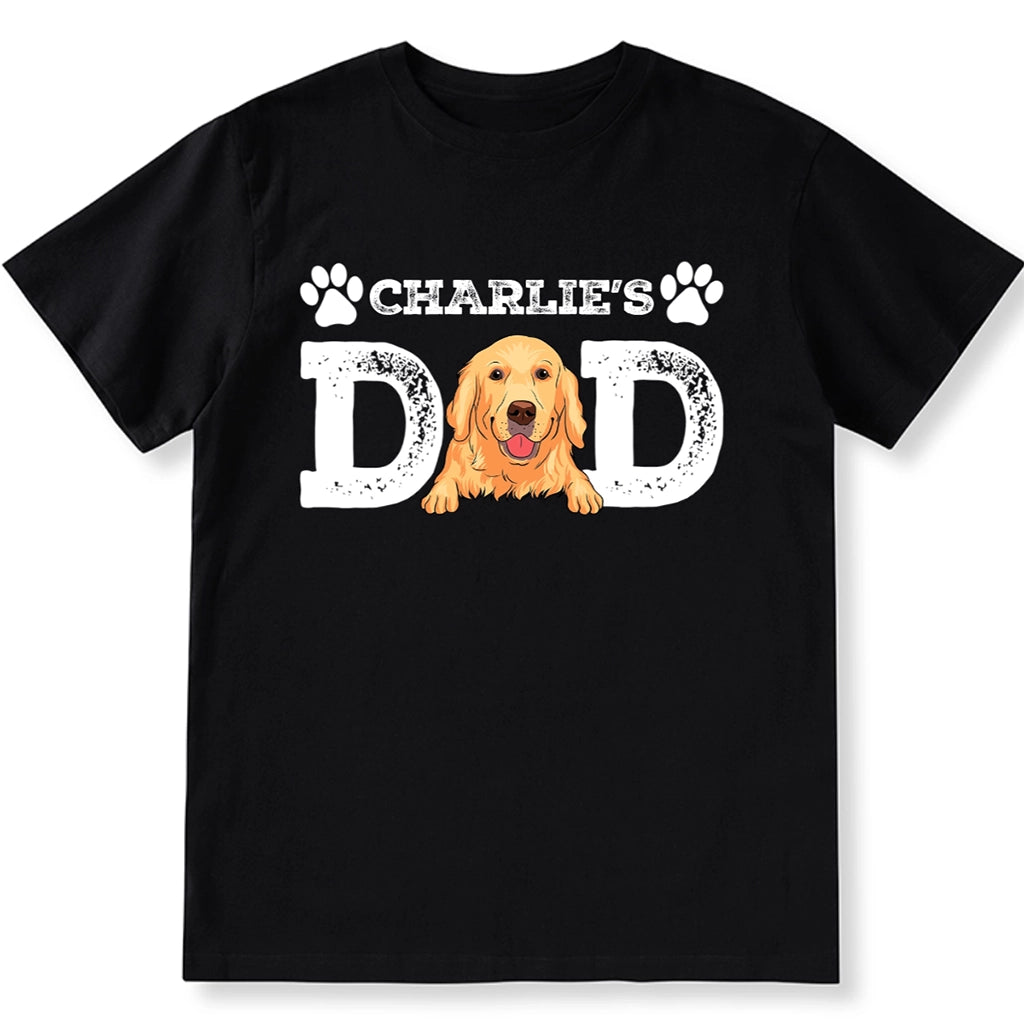 Distressed Dog Dad Dog MOM - Personalized Custom Unisex T-shirt