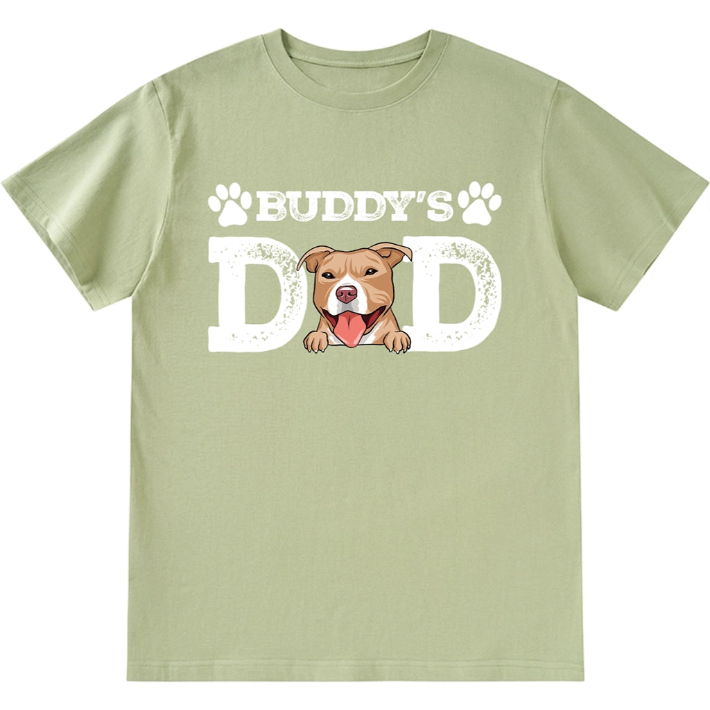 Distressed Dog Dad Dog MOM - Personalized Custom Unisex T-shirt