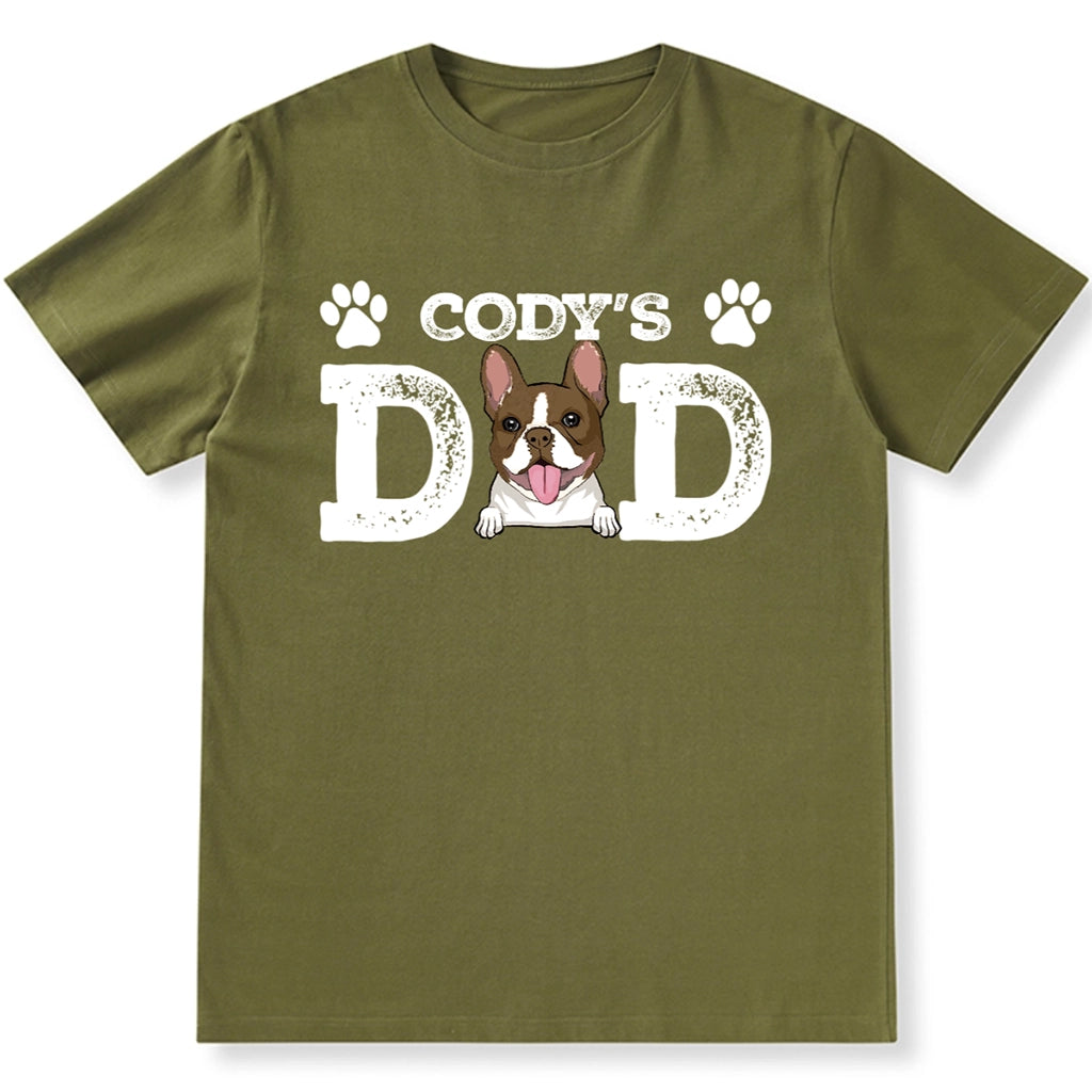 Distressed Dog Dad Dog MOM - Personalized Custom Unisex T-shirt